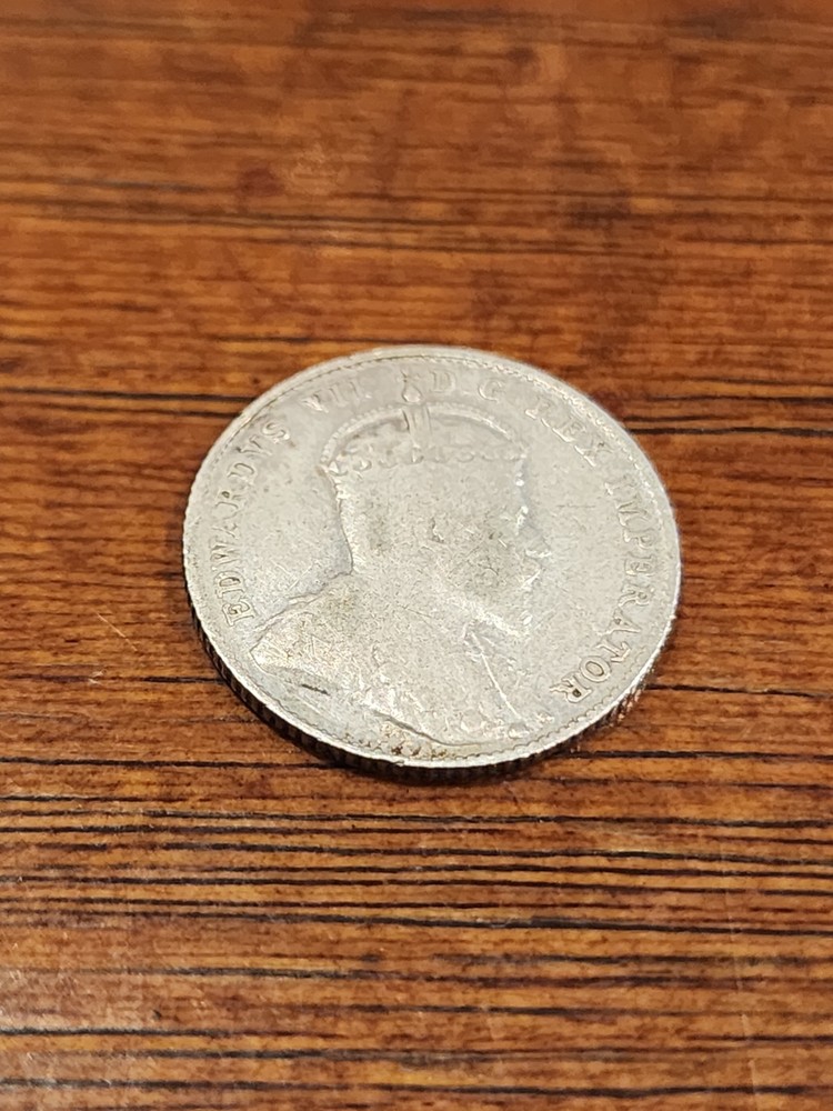 1905 Canada 10 Cents Silver Coin