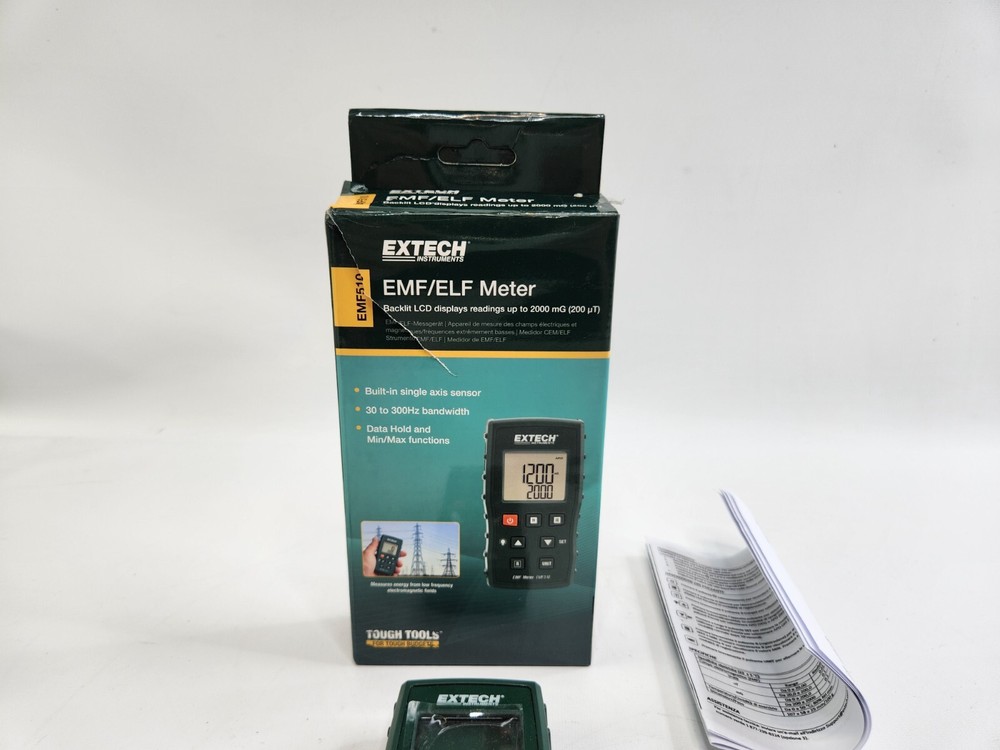 Extech EMF510 EMF/ELF Meter - Brand new open box