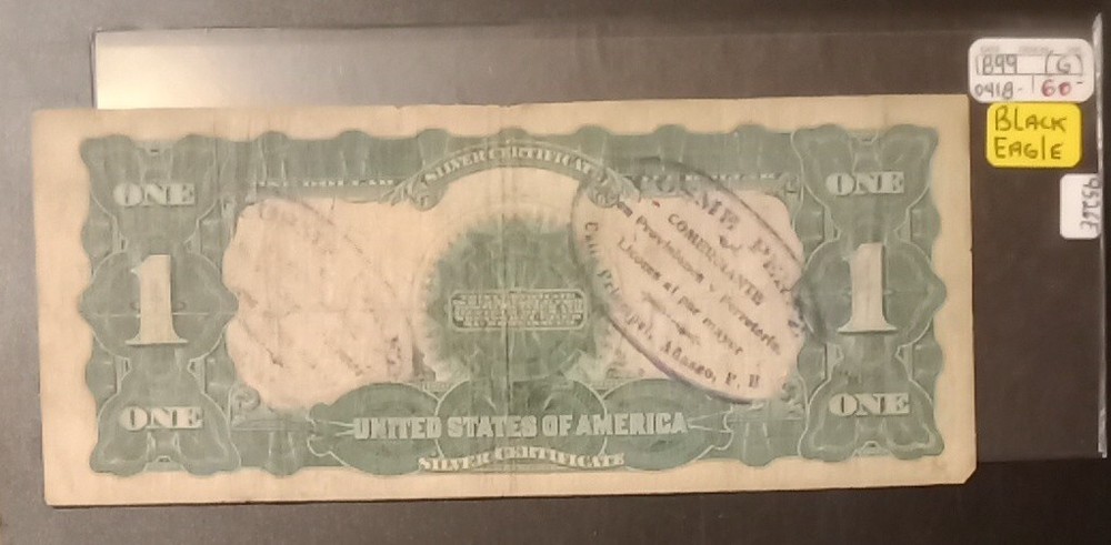 1899 black eagle silver certificate