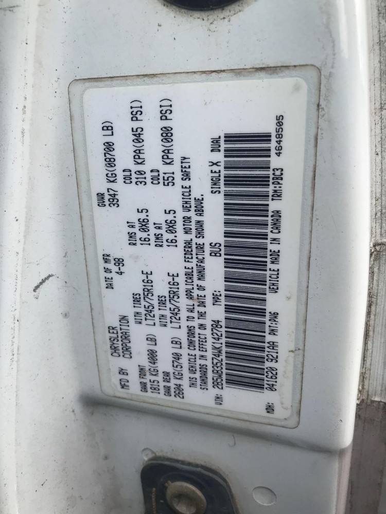 1998 Dodge Van 3500 Keyless Entry Control Module OEM 56007503 with Pigtail