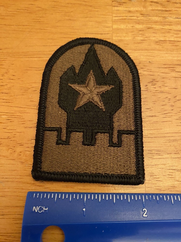 US Army Engineer Command Europe Uniform Shoulder Patch Subdued INV5353