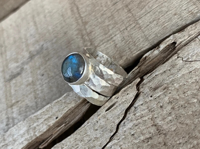 LabradoriteRing 925 Sterling Silver Band &Statement Ring Handmade Ring All size