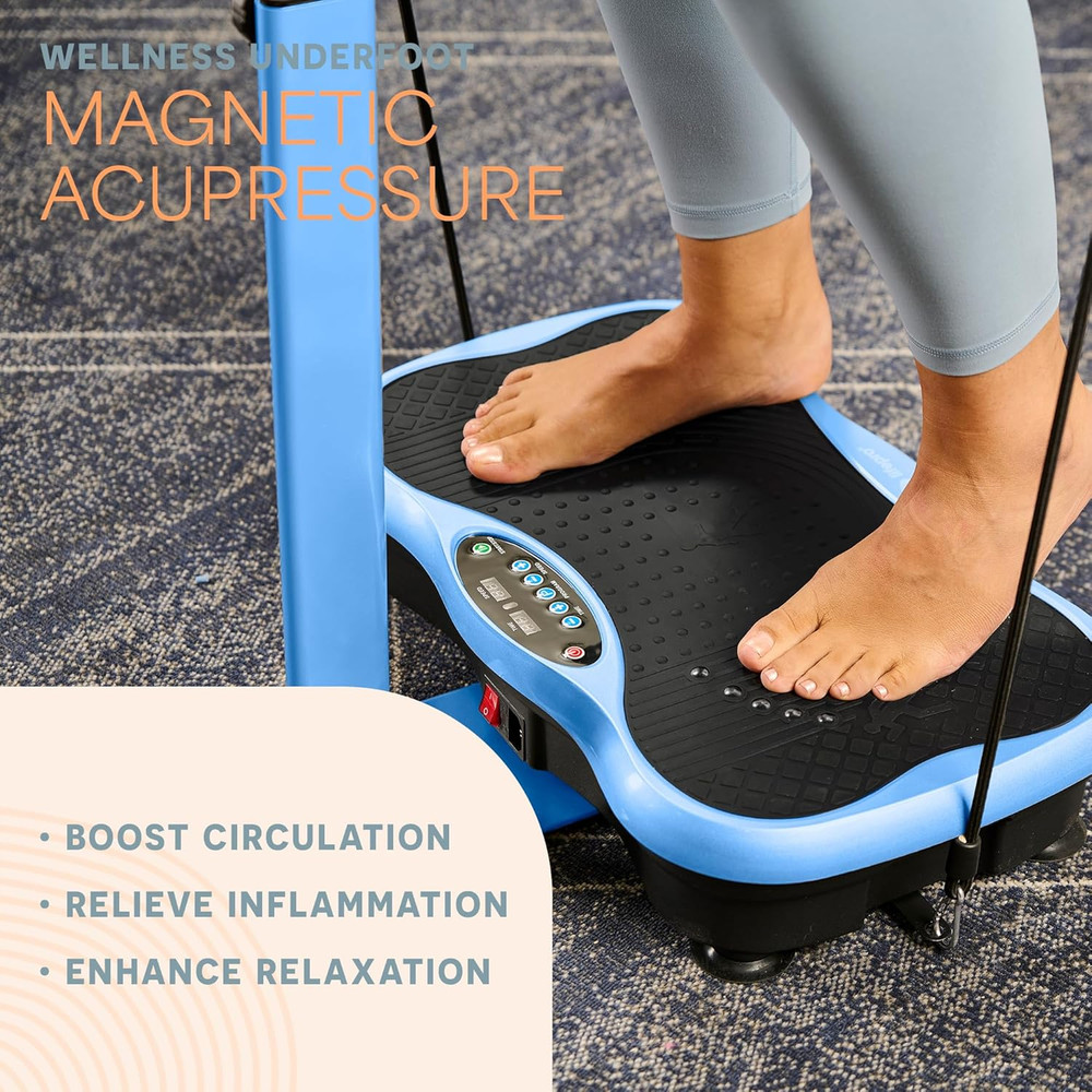 Trimlite Vibration Plate Exercise Machine with Handlebars – Whole Body Vibration
