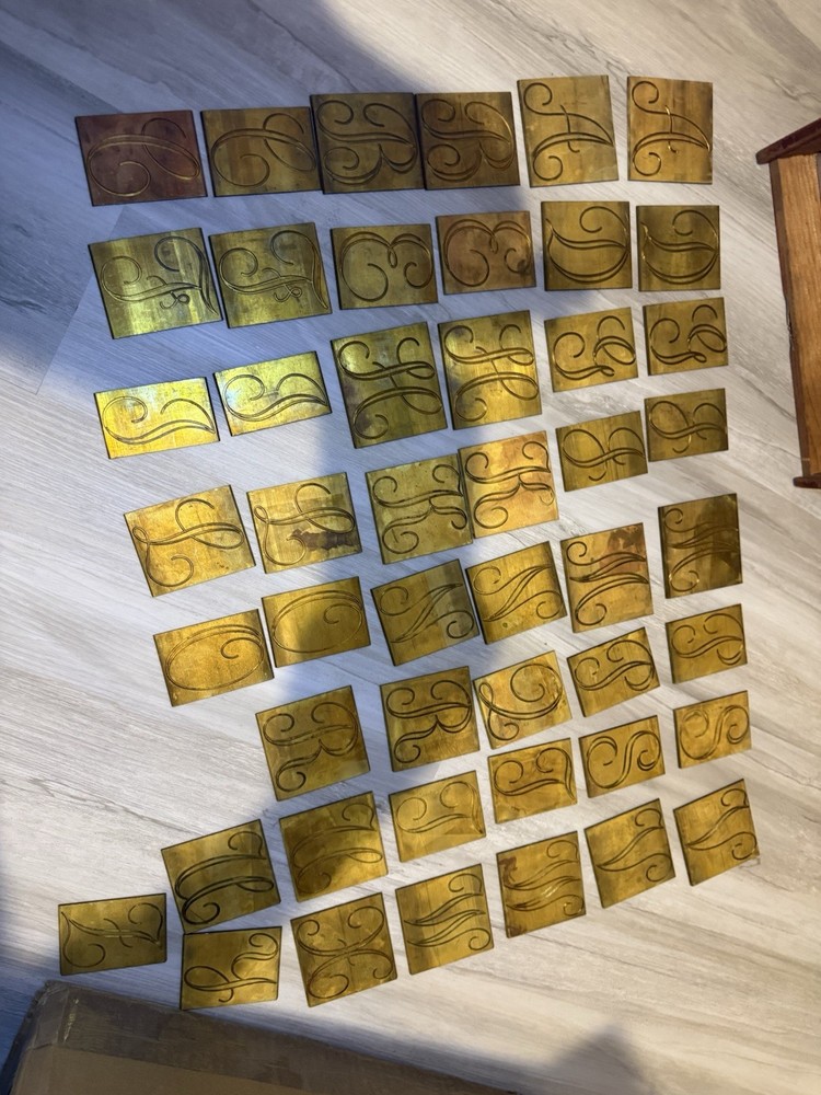 New Hermes Set Brass Engraving 48pc