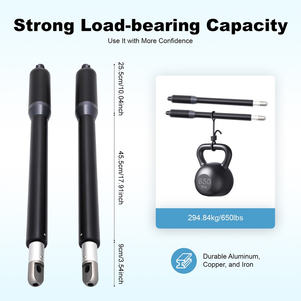 Automatic Gate Opener Dual Swing Gate Opener Security System w/ Remote Control