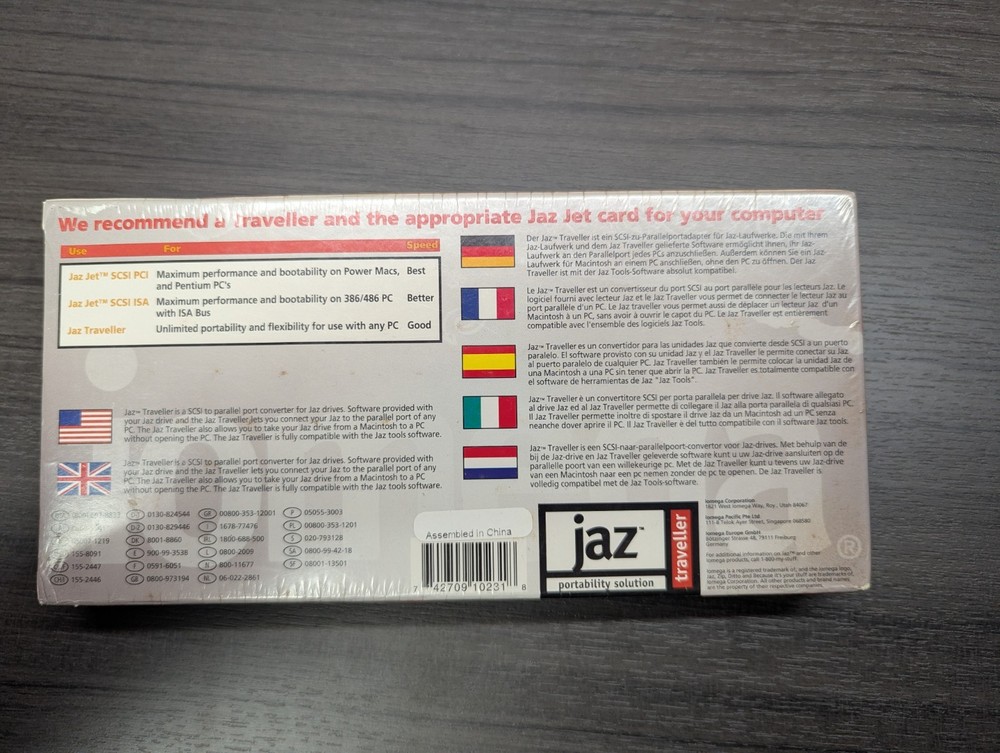 Iomega Jaz Traveller Parallel Port Interface SCSI to Parallel