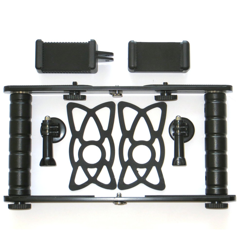 1set Dual Arm Scuba Diving Dive Bracket Action Camera Stabilizer Mount for Gopro