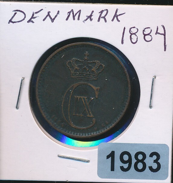 DENMARK - 5 ORE - 1884 - NICE GRADE - #1983