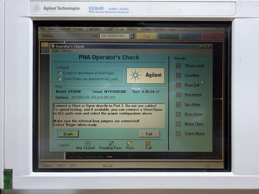 Agilent Technologies E8364B 10 MHz-50 GHz PNA Series Network Analyzer w options