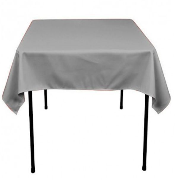 60"x 60 inch Square Overlay Tablecloth 100% polyester Wholesale Wedding party