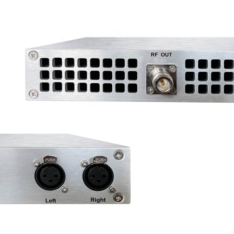 250W FM Transmitter + 2-Bay Antenna + 30M Cable for Church Radio Broadcast Stati