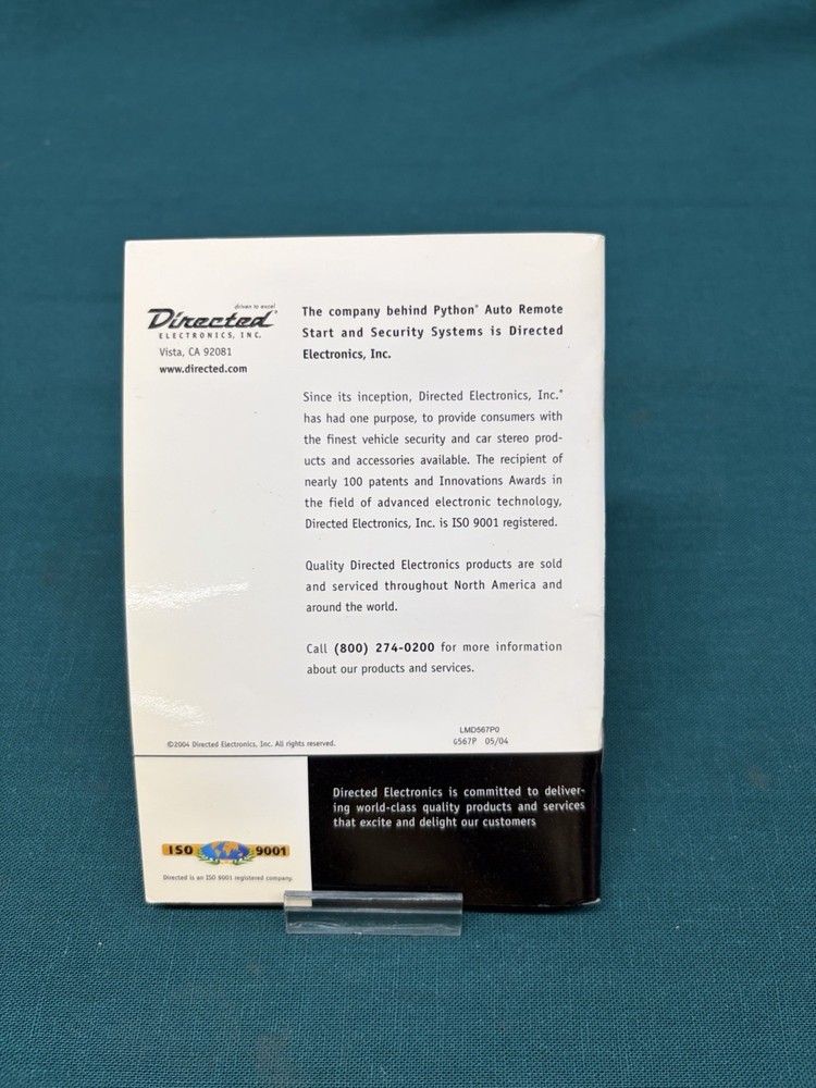 Python 871XP Auto Remote Start & Security System Replacement Clickers/Remotes