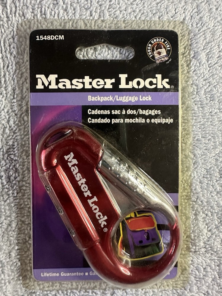 New Master Lock Combination Backpack  Lock