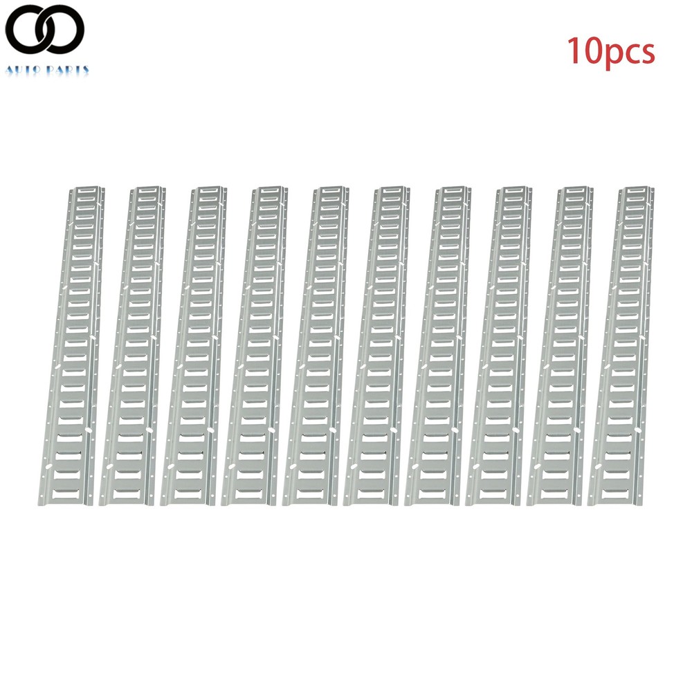 10 Pack 4' E Track Tie Down Rail New System Silver Galvanized For Trucks Vans