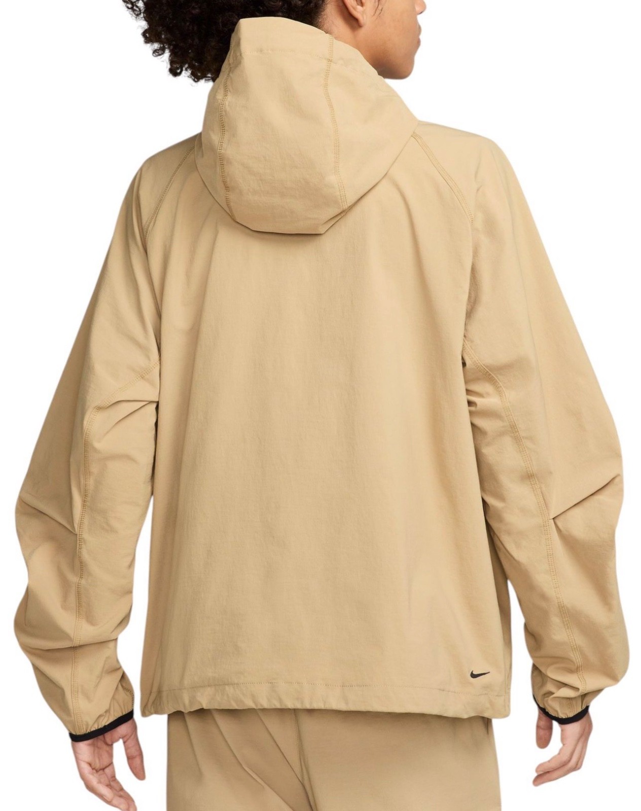 NEW Nike Men's Size XL Tech Windrunner Woven Jacket Hoodie Parachute Beige Black