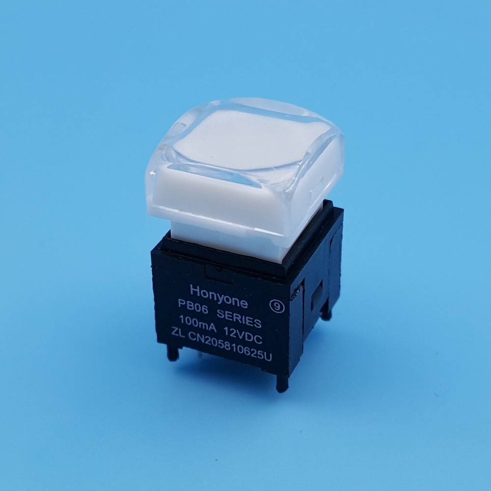 PB06-B Square 15*15mm RGB LED SPST Momentary Video Processor Push Button Switch