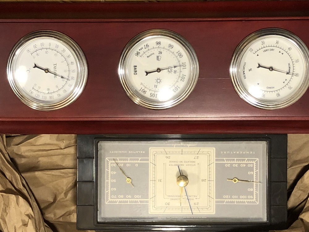 Vintage Airguide Table Top Barometer Temperature Humidity