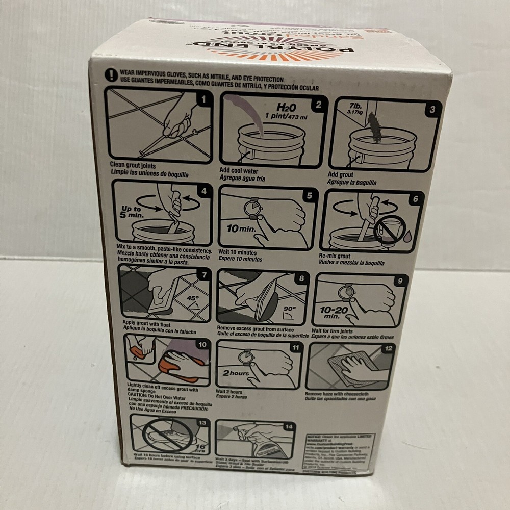 Polyblend sanded grout #165 Delorean Gray 7 Lbs