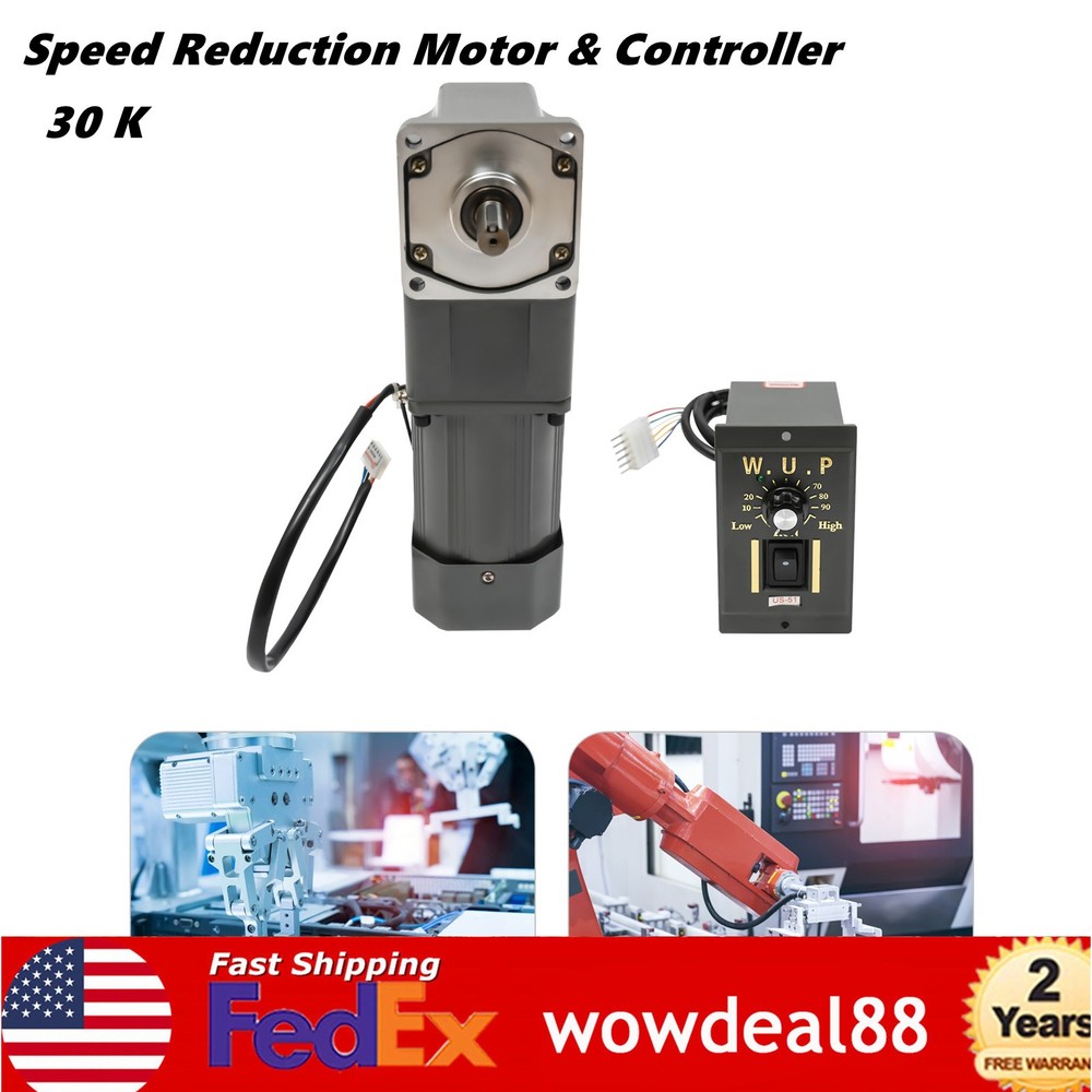 30k Electric Variable Speed Controller 90° Right Angle Output Reduction Motor US