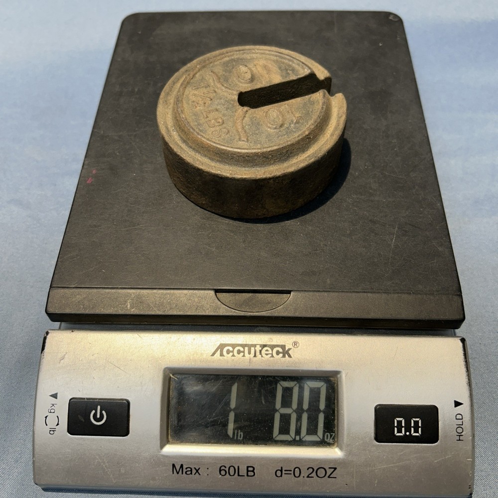 Vintage Platform Scale Weights And Hanger