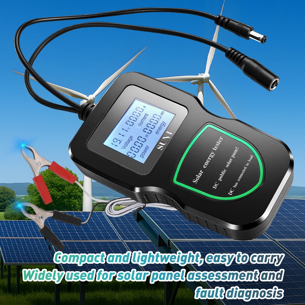 500W MPPT Photovoltaic Panel Multimeter Tester Tool for Testing Solar Panel Data