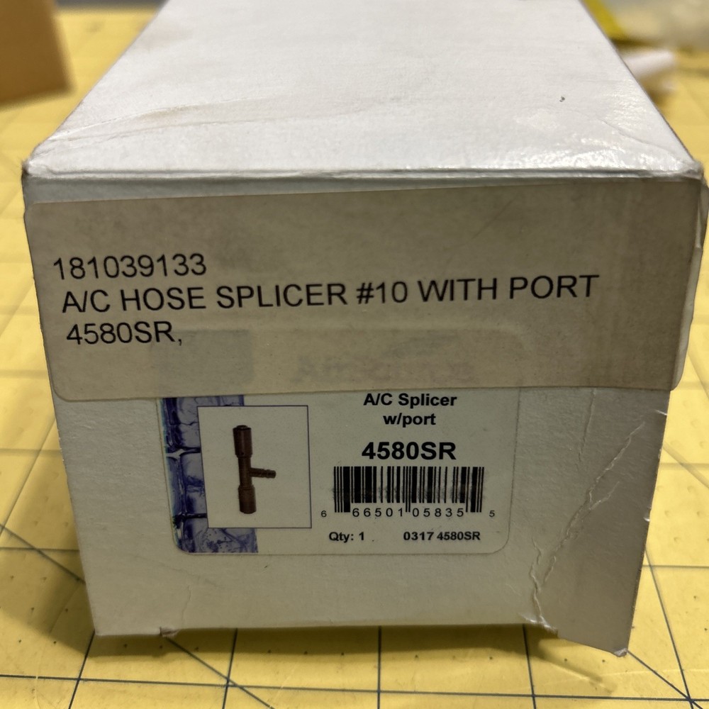 AC Hose Splicer #10 With Port 4580SR
