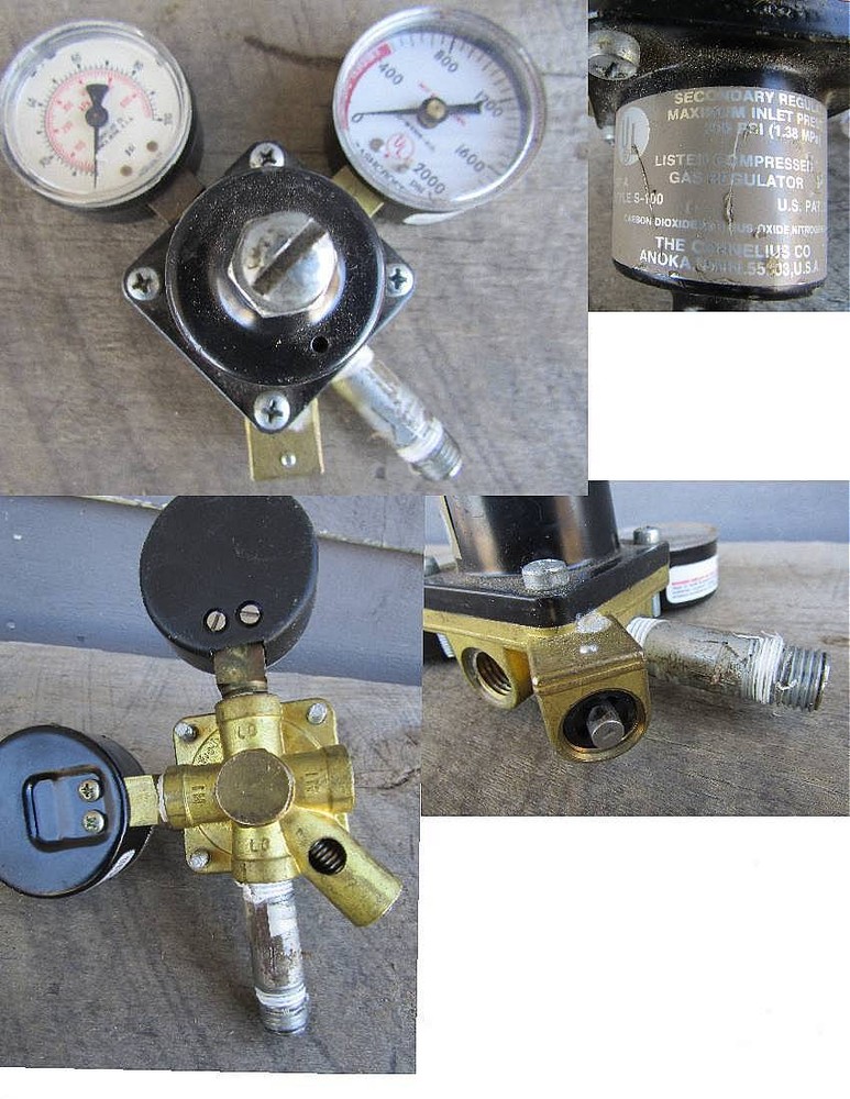 CORNELIUS S-100 COMPRESSED GAS REGULATOR