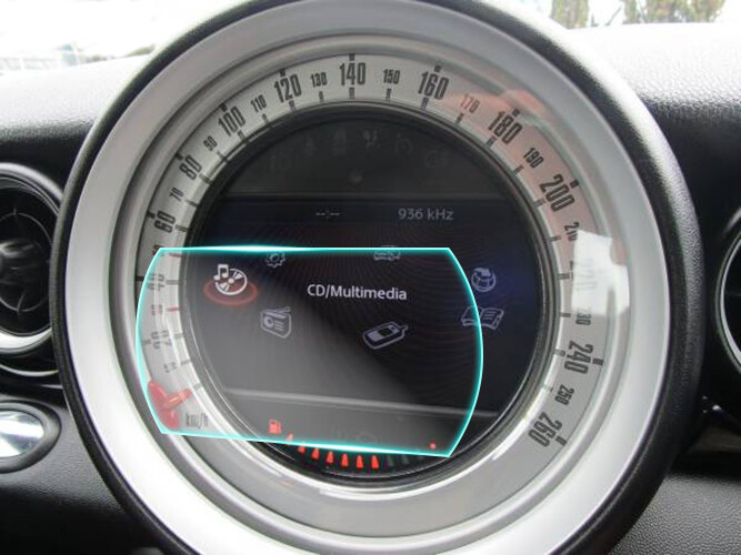 Crystal Clear Screen Protector for 2014 Mini Coupe Vehicle Navigation