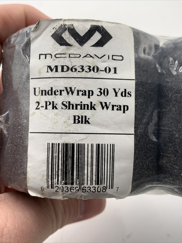 McDavid Two Pack 30-Yard Rolls Underwrap, Black