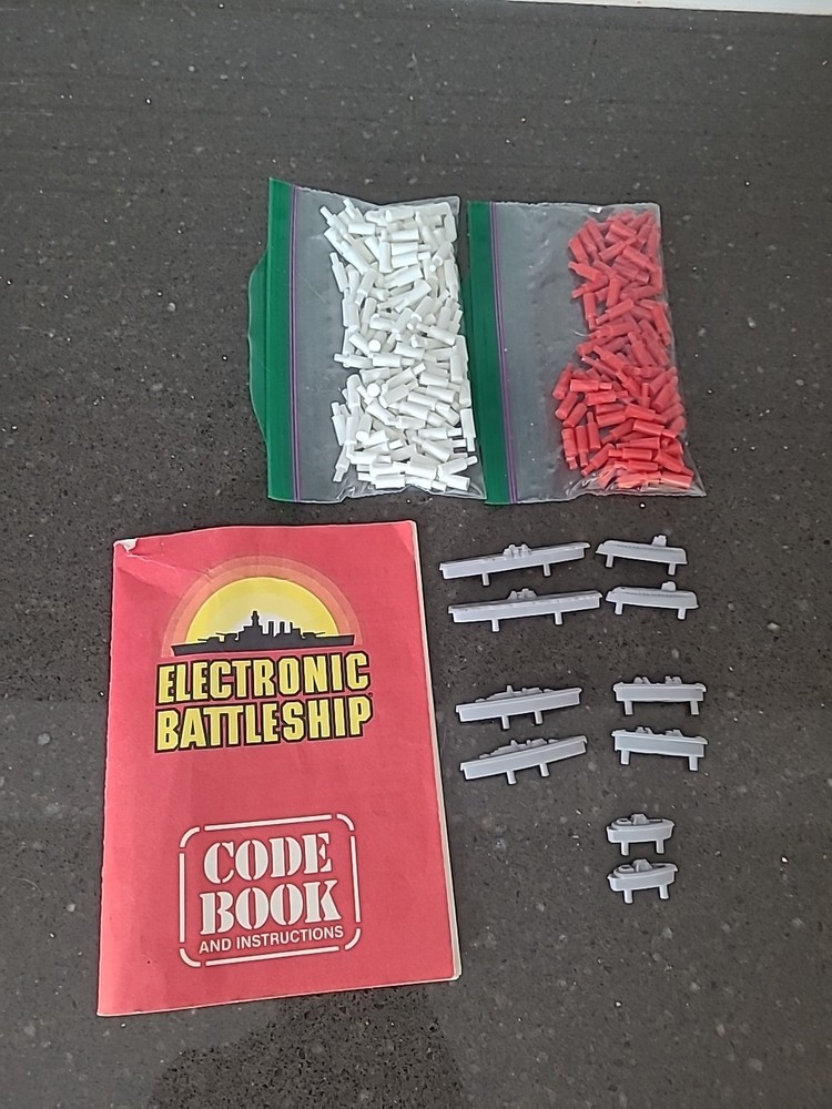 Electronic Battleship Replacement Parts & Instructions Code Book 1982