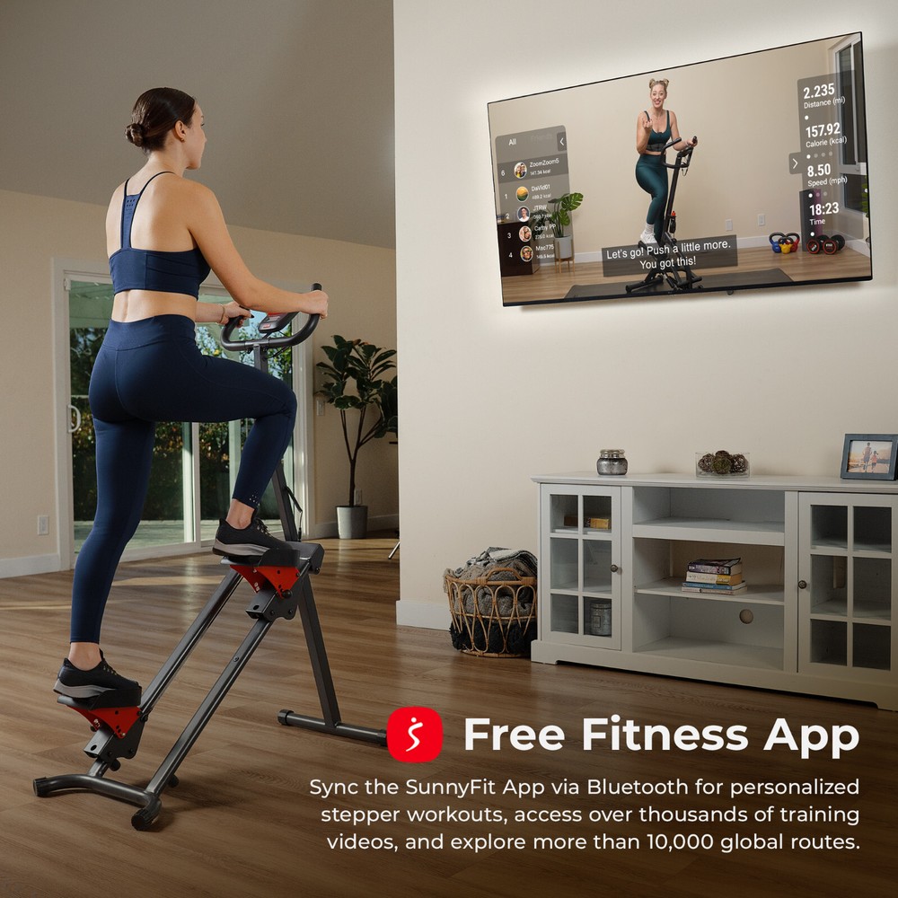Smart Adjustable Step Stairs Climber Foldable Strength Core Home Workout 330 lbs