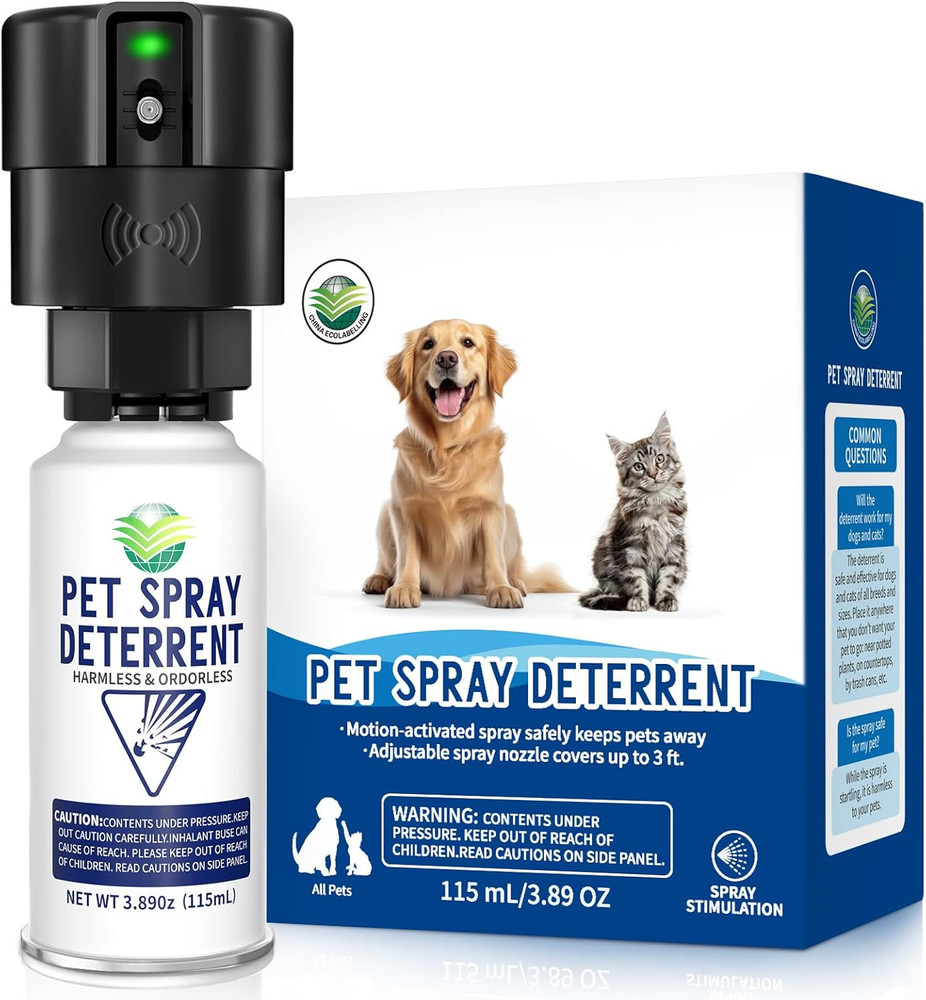 Pet Spray Deterrent System, Motion Activated Cat System, Pet Device Senses Cat &