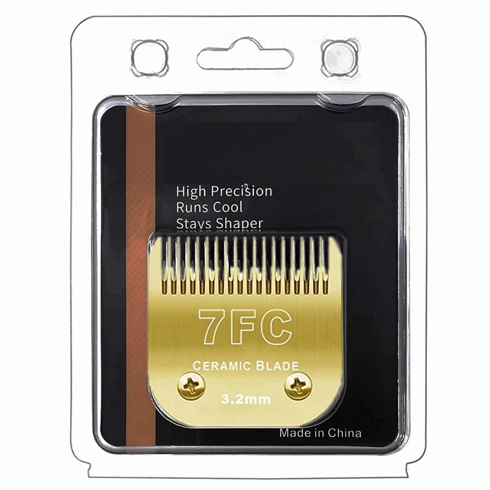 Replacement Detachable Pet Dog Clipper Ceramic Blades Set Compatible with Andis,