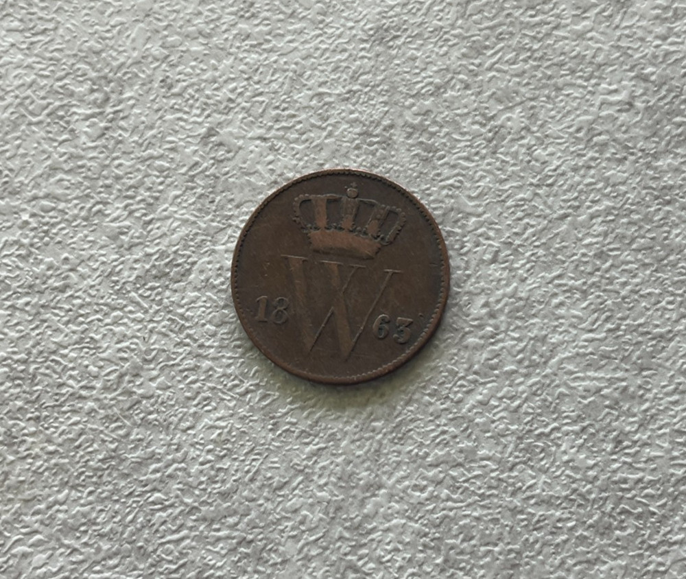 1863 Netherlands 1 One Cent L2