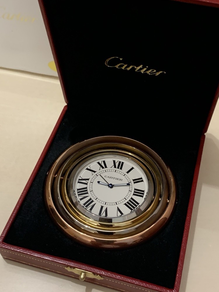 Cartier Trinity Clock Desk Clock - Full Set 2006 - Box & Papers