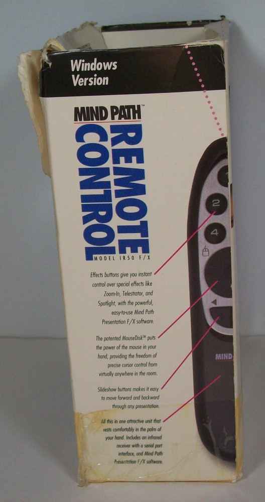 Mind Path IR50 Remote Presentation Controller Serial IR Receiver F/X Diskette