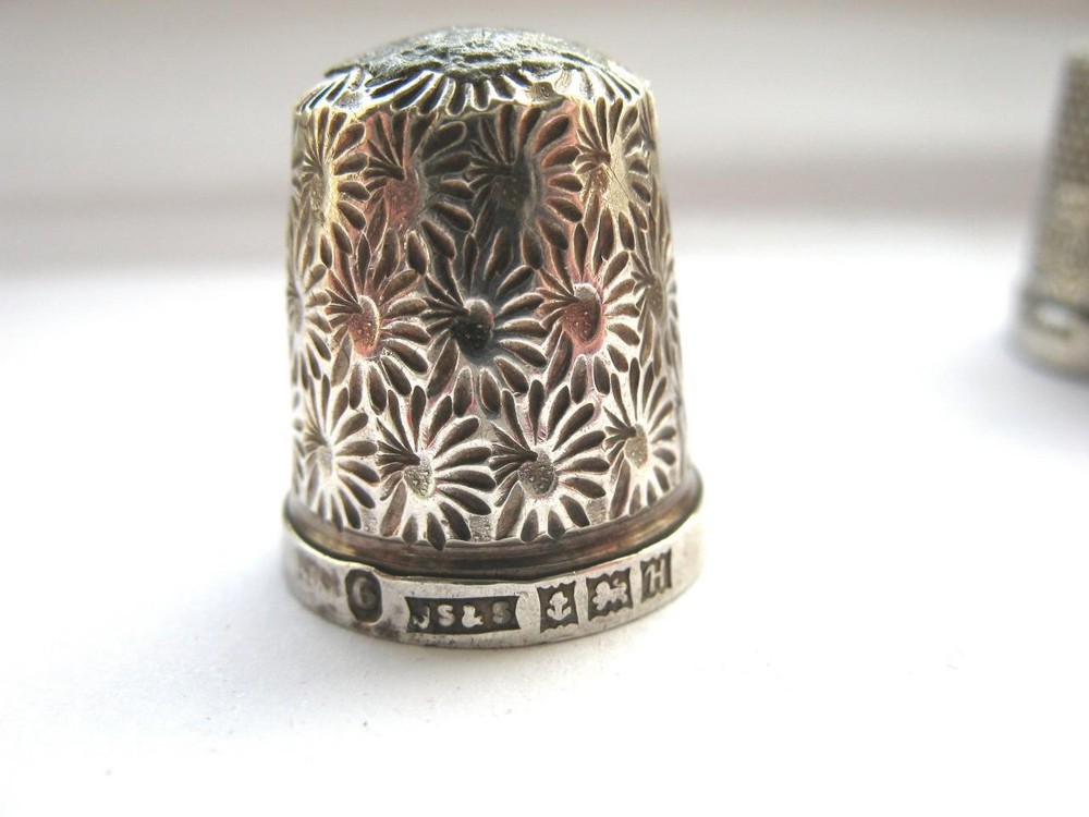 3 Sterling Silver Thimbles