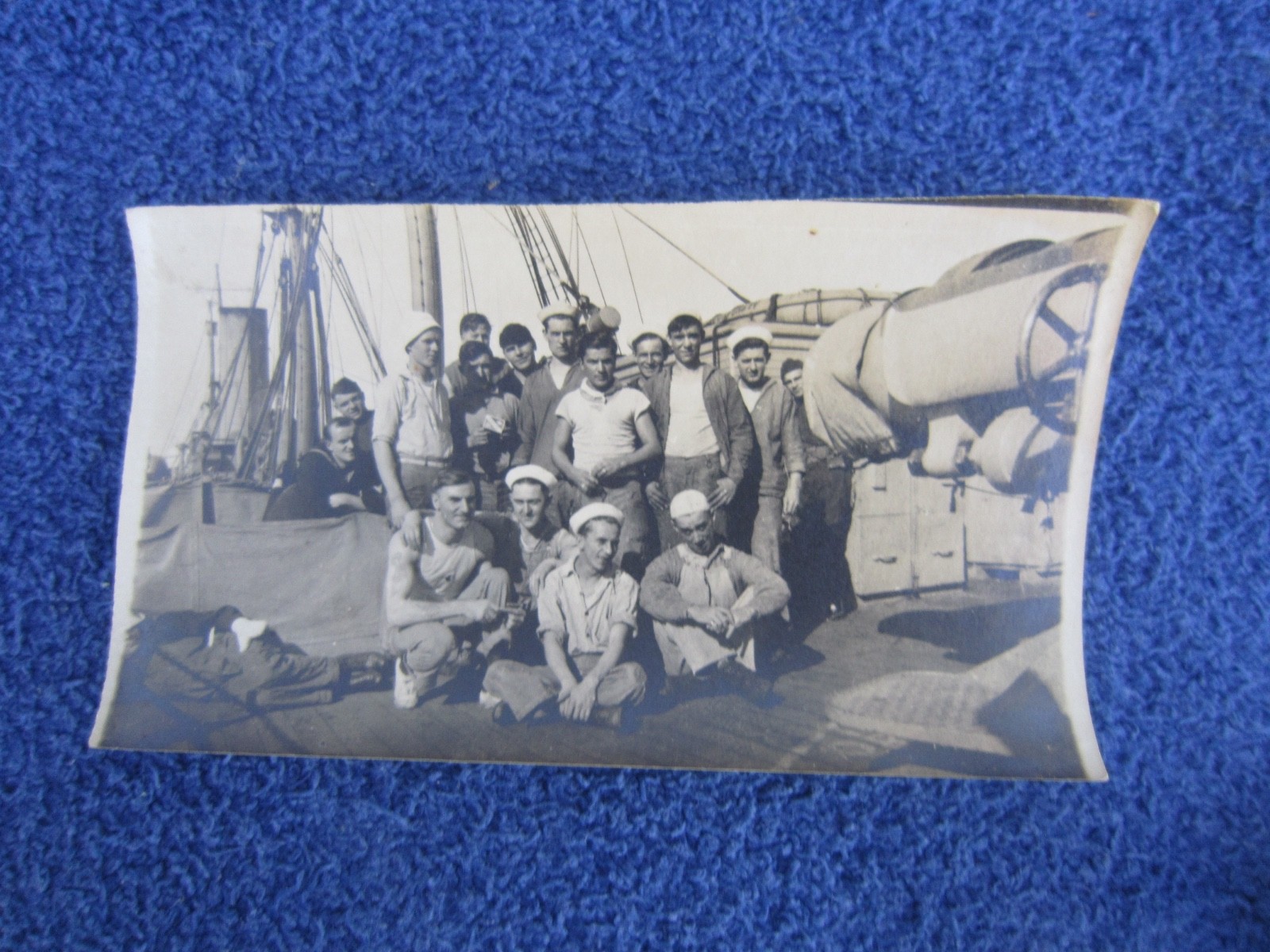 LOT OF 10 PRE WW1 (LATE 1900S) - PERSONAL U.S. NAVY CREW PHOTOGRAPHS (1 DUP.)