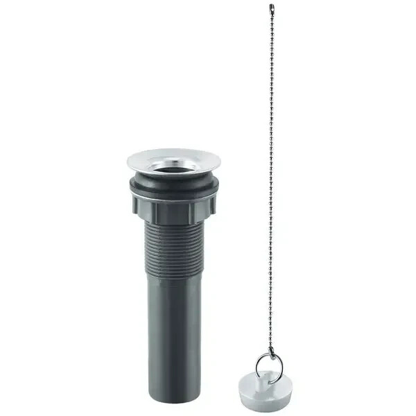 Plumb Craft Bathroom Sink Basin Drain Assembly with Chain Plug