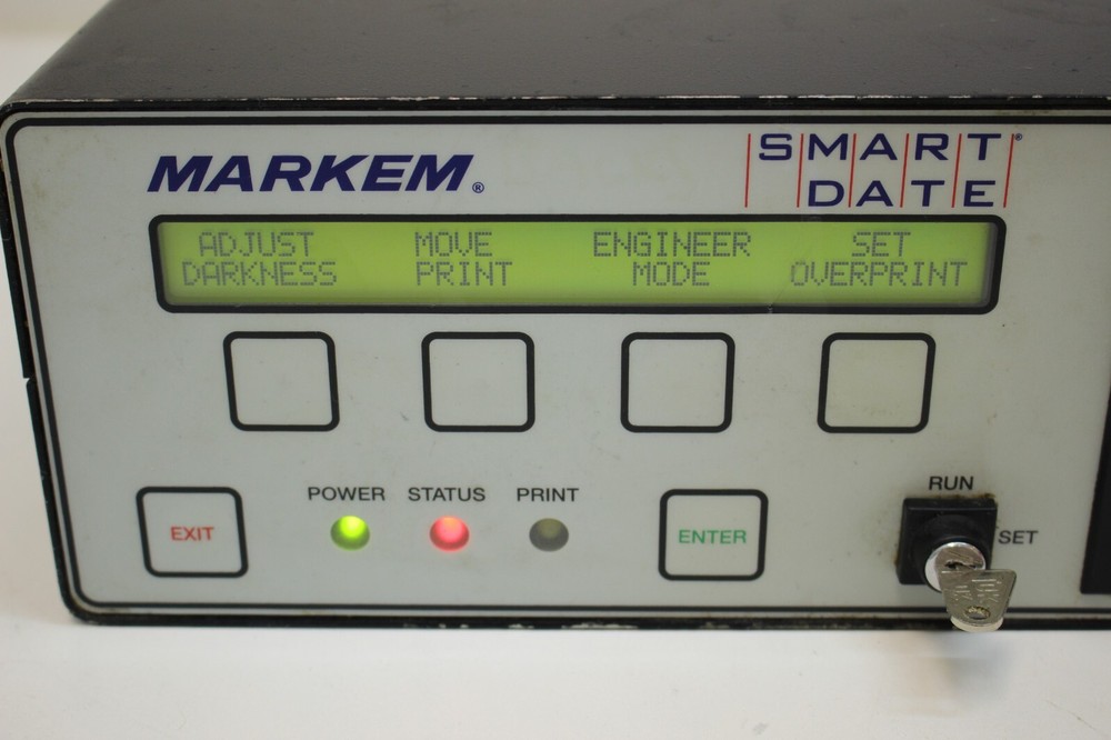 MARKEM SMARTDATE / 3 Thermal Transfer Coder Continuous Printer With Key