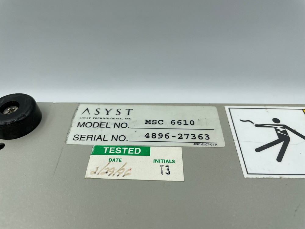 Asyst MSC 6610 Micro Station Controller