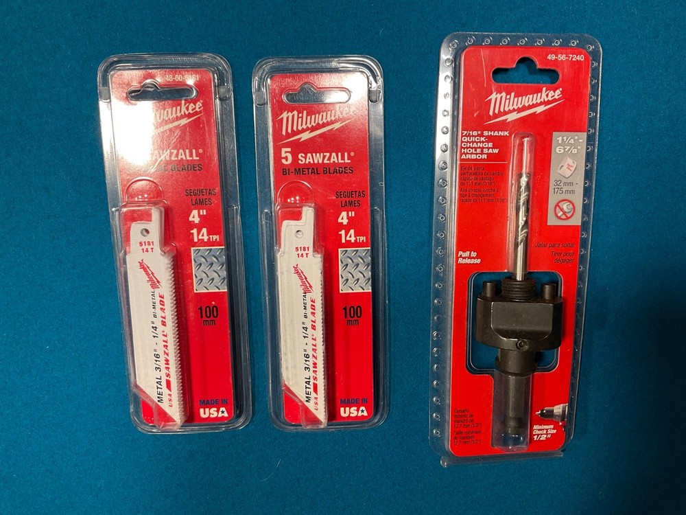 MILWAUKEE SAW BLADES IMPACT DRILL SET PLUS MORE