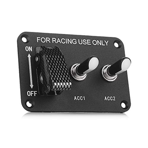 Car Switch Panel Toggle Switch Panel 12v 20a Ignition Switch On blue led light