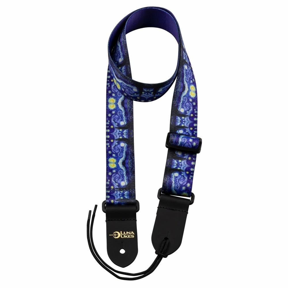 Luna Ukulele Starry Night uke Strap, STRAP LUNA UKE STR