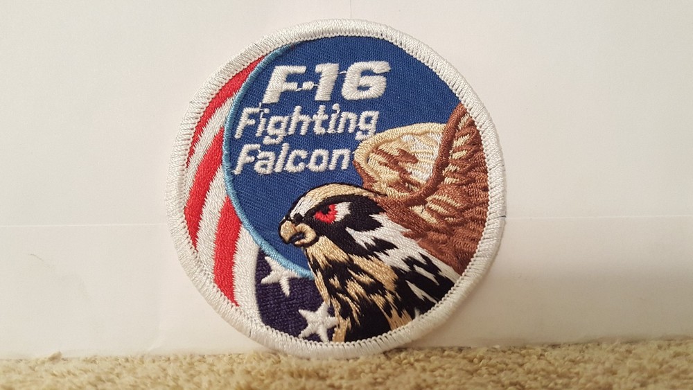 F-16 FIGHTING FALCON PATCH Color Patch  3 x 3 inches