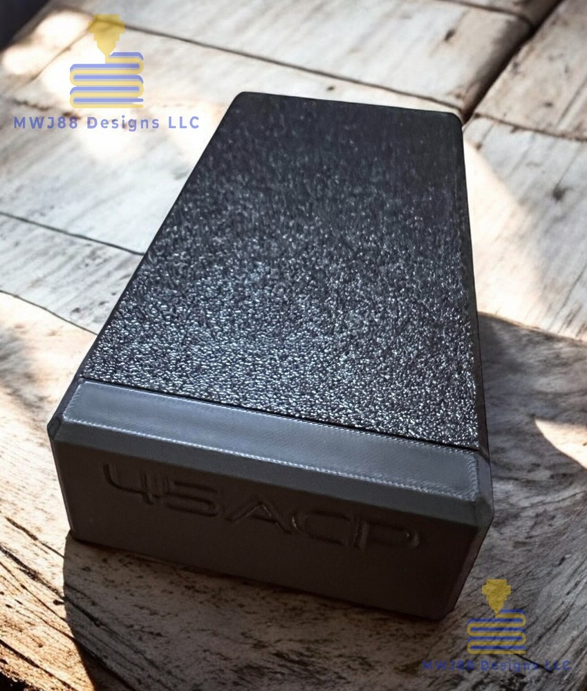 Sliding .45 ACP Ammo Storage Box Case - 50rd Round - Multiple Colors Available!