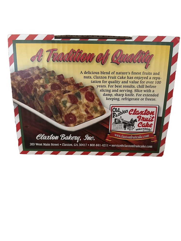 Claxton Fruit Cake - 3-1 Lb. Regular Recipe