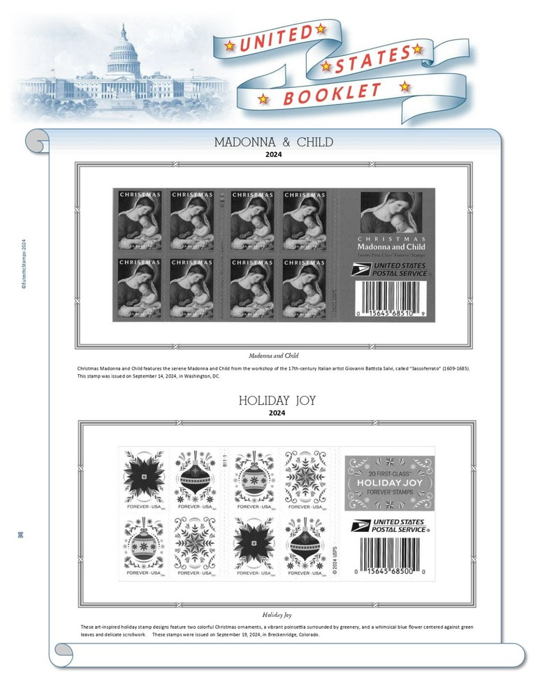 2024 U.S. Regular Issue Singles COMPLETE Supplement (White Ace Alternative)