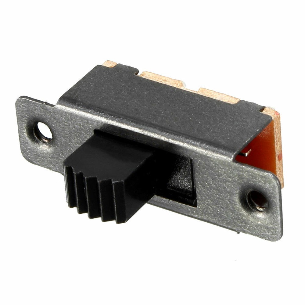 10Pcs 5mm Vertical Slide Switch SPDT 3 Terminals PCB Panel Latching