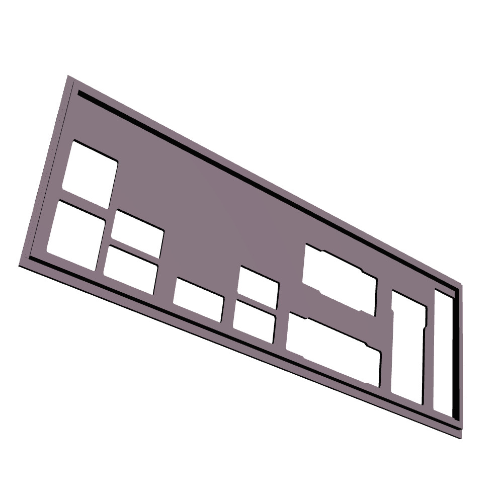 Msi B85M-E45 I/O Shield, 3D Printed, IO Backplate